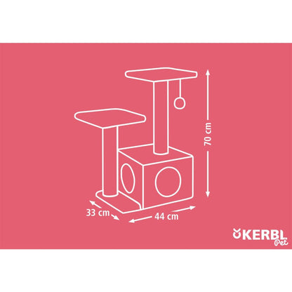 Kerbl Poste Rascador Para Gatos Saphir Marrón Y Beige 70 Cm_5