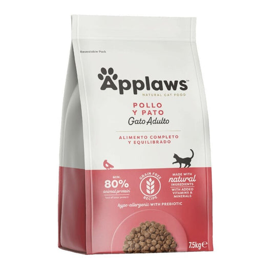 Applaws Cat Dry Adult Frango e Pato 2kg Alimento natural sem cereais para gatinhos