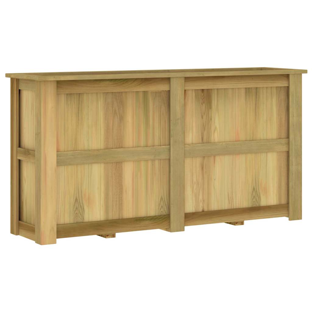 Arriate De Madera De Pino Impregnada 196x50x100 Cm_1