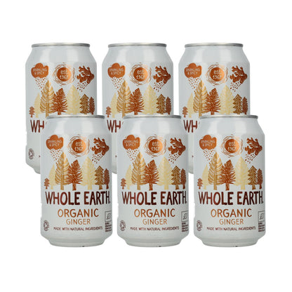 Pack x6 Refrigerante de Gengibre Whole Earth 330ml