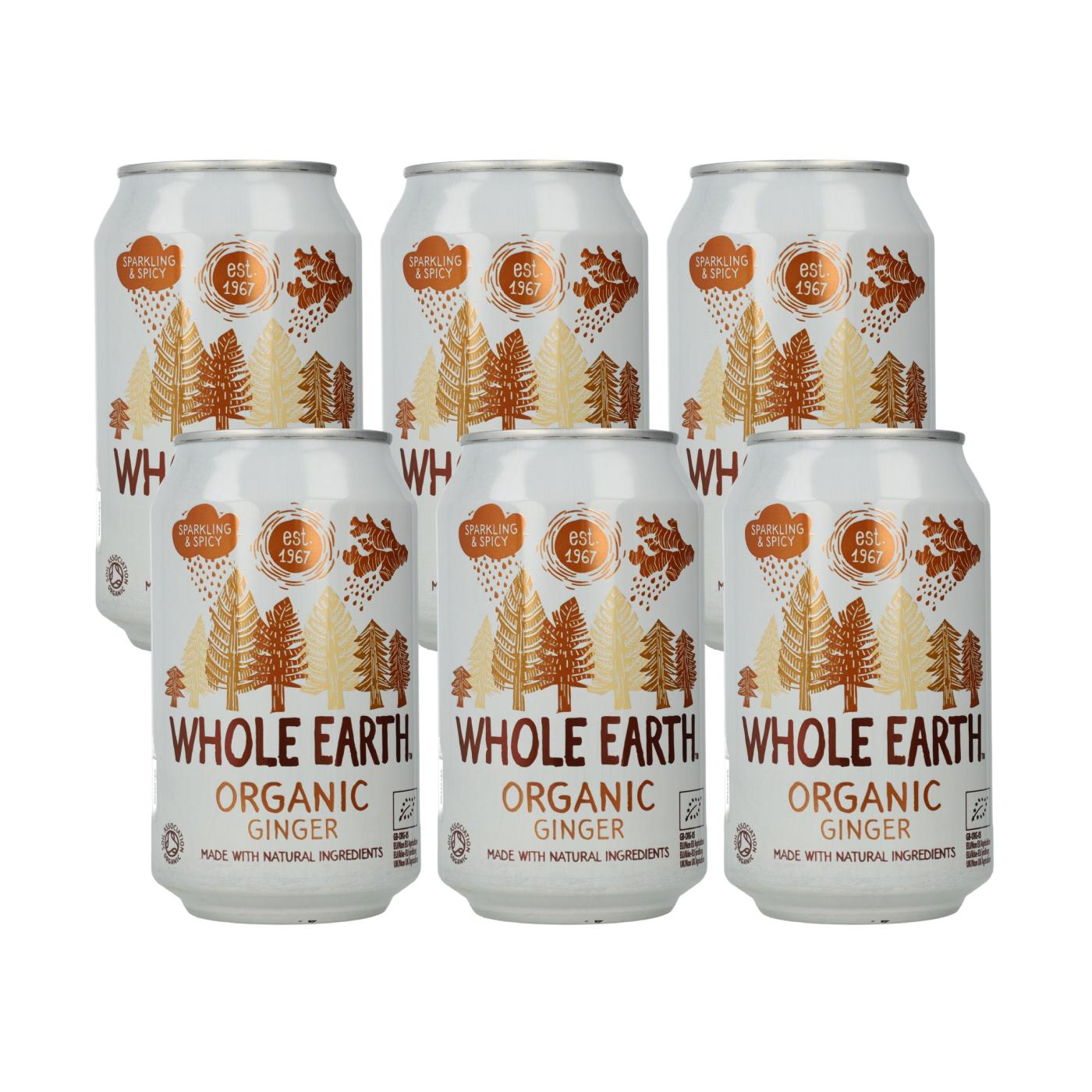Pack x6 Refrigerante de Gengibre Whole Earth 330ml