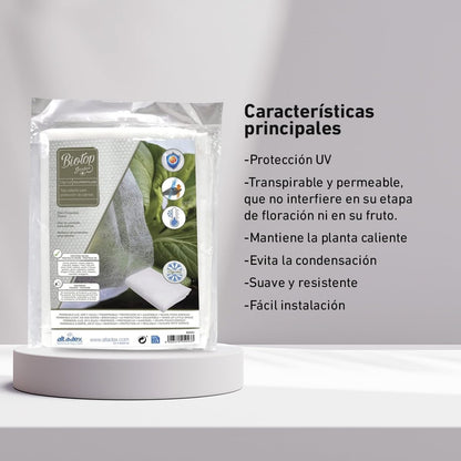 Biotop tecido de proteção das culturas contra as geadas 4 x 5 m 30 g/m².