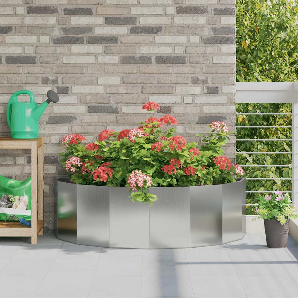 Jardinera Plateado 120 X 60 X 35 Cm Acero Galvanizado_1