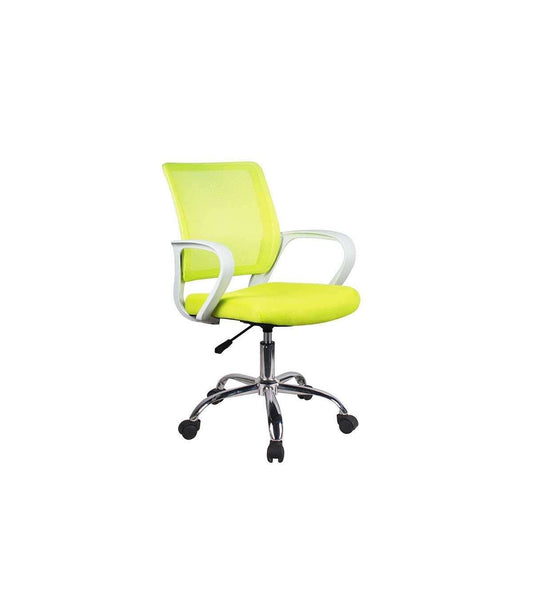 Silla Despacho De Diseño Moderno Giratoria Elevable Acabado Verde, 53 Cm(ancho) 79/91 Cm(altura) 49 Cm(fondo)_0
