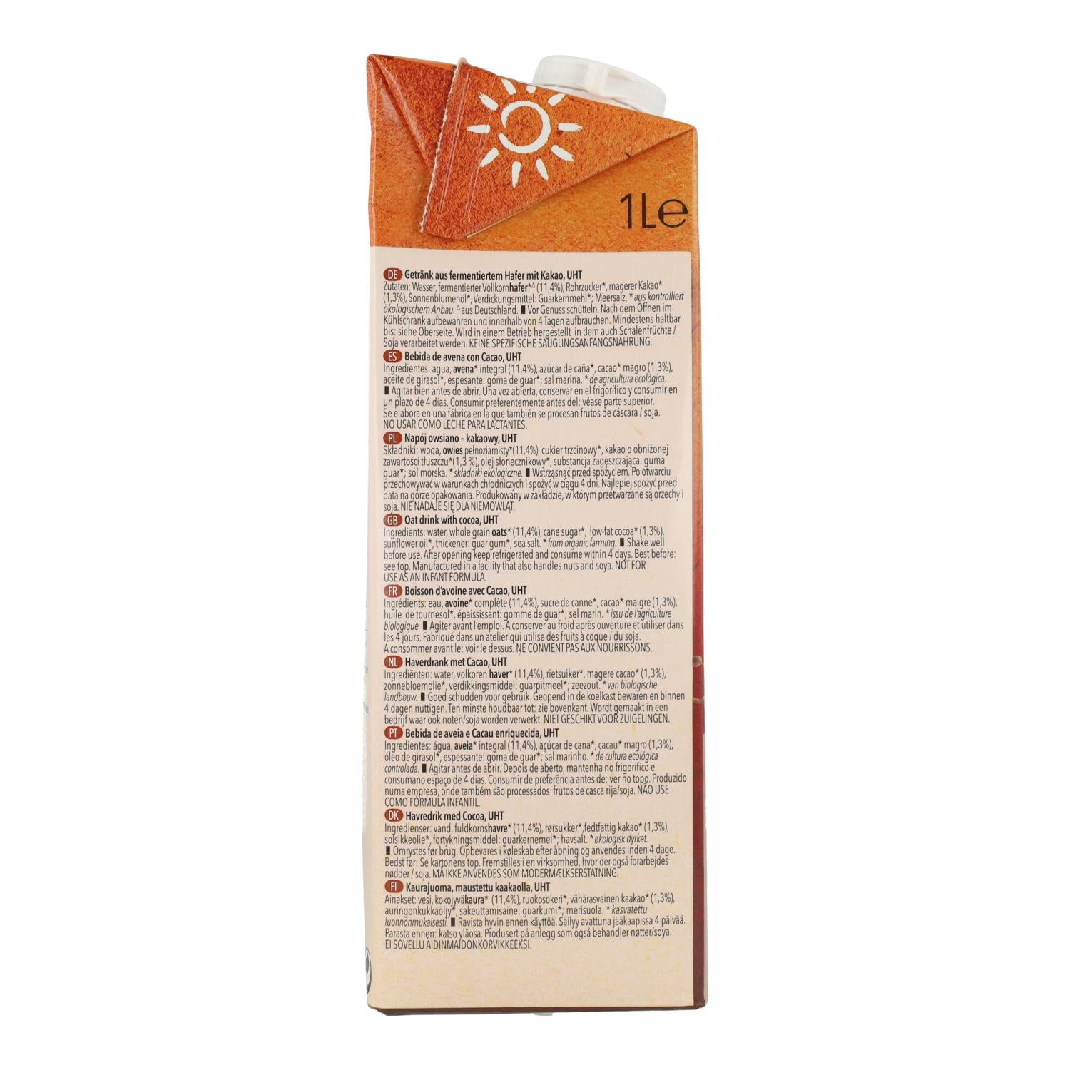 Bebida de Avena Choco BIO Natumi 1 L