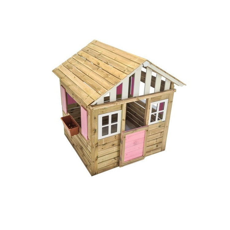 Casita De Madera Masgames Lollipop Xl Rosa Sin Suelo De Madera._0