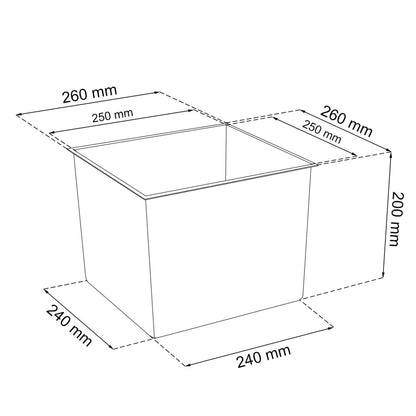 Macetero Zanvic Urbi 26,6 Litros De Plástico Fower Pot Con Interior Liner 27 X 27 X 50 Cm Blanco