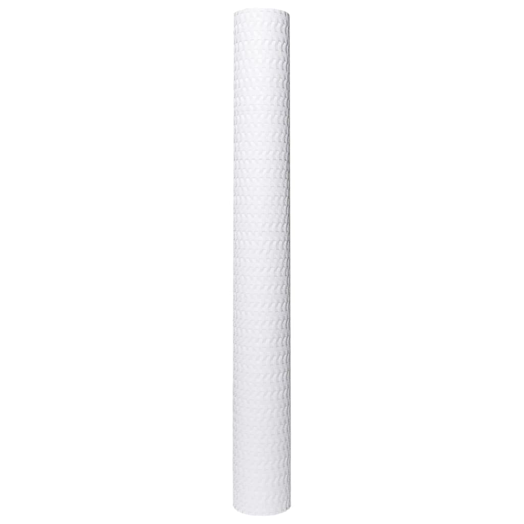 Toldo Para Balcón Ratán Sintético Blanco 400x100 Cm / Vetonek_0