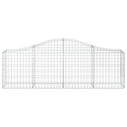 Cestas De Gaviones 7 Uds Forma De Arco Hierro 200x30x60/80 Cm_3