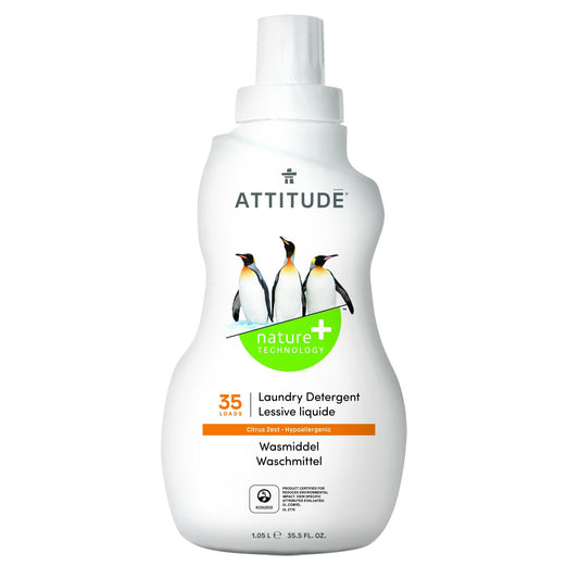 Detergente líquido para máquina de lavar roupa Attitude Citrus 35 doses