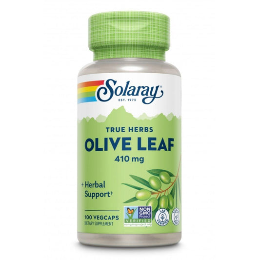 FOLHA DE OLIVEIRA 410 MG 100 Cápsulas Solaray