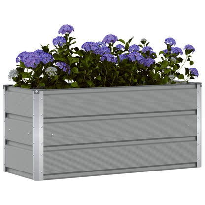 Jardinera Gris Claro 100 X 40 X 45 Cm Acero_2