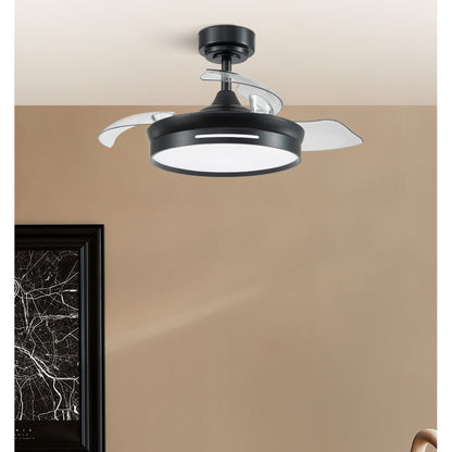 Ventilador Dc 48w Micenas Negro 3asp.91d 6velocidades 4800 Lm 3000-4000-6000k Remoto+memoria+temporizador 24_2