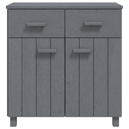 Aparador Hamar Madera Maciza Pino Gris Oscuro 79x40x80cm / Vetonek_1