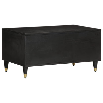 Mesa De Centro De Madera Maciza De Mango 80x50x40 Cm_3