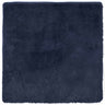 Vidaxl Tapete de Pelo Comprido Navarra Azul Marinho 120x120 Cm Poliéster