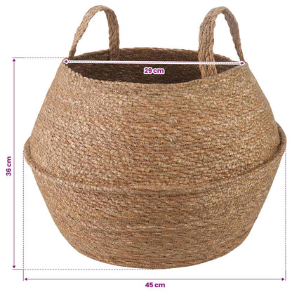 Maceta Con Asas 2 Uds. Natural Ø 45 X 36 Cm 100% Hierba Marina_5