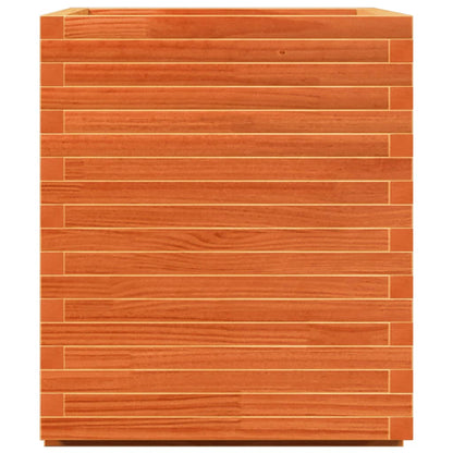 Jardinera Madera Maciza De Pino Marrón Cera 90x60x72,5 Cm_1