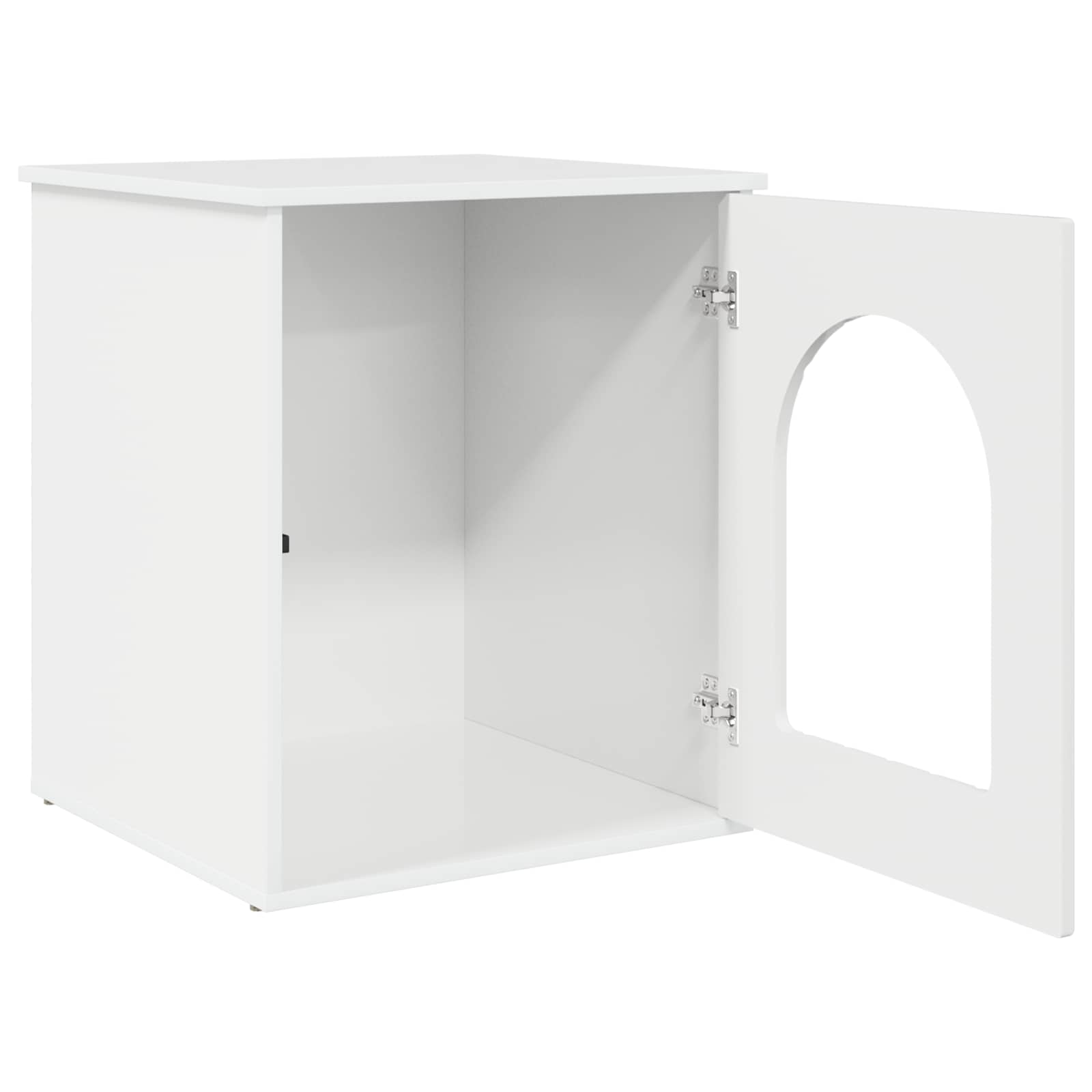 Casa Para Gatos Brillante 53 X 52 X 62 Cm Madera De Ingeniería_4