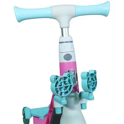 Trotinete infantil rosa Pillu 3 em 1