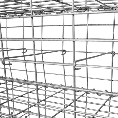 6 Cestas De Acero Galvanizado De Exterior Jaulas Para Decoración 100 X 30 X 30cm_4