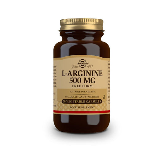 L-Arginina, 50 cápsulas vegetais de 500mg