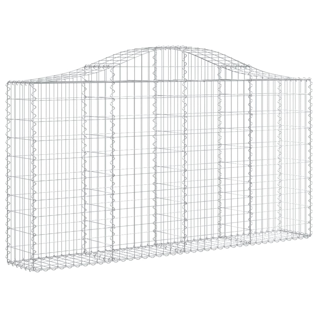 Cestas Gaviones 30 Uds Forma De Arco Hierro 200x30x100/120 Cm_2