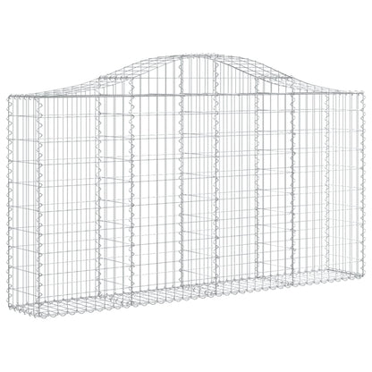 Cestas Gaviones 30 Uds Forma De Arco Hierro 200x30x100/120 Cm_2