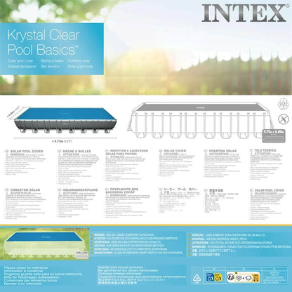 Intex Cubierta De Piscina Solar Polietileno Azul 960x466 Cm_5
