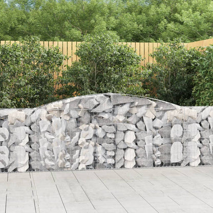 Cestas De Gaviones 10 Uds Forma De Arco Hierro 400x30x100/120cm_1