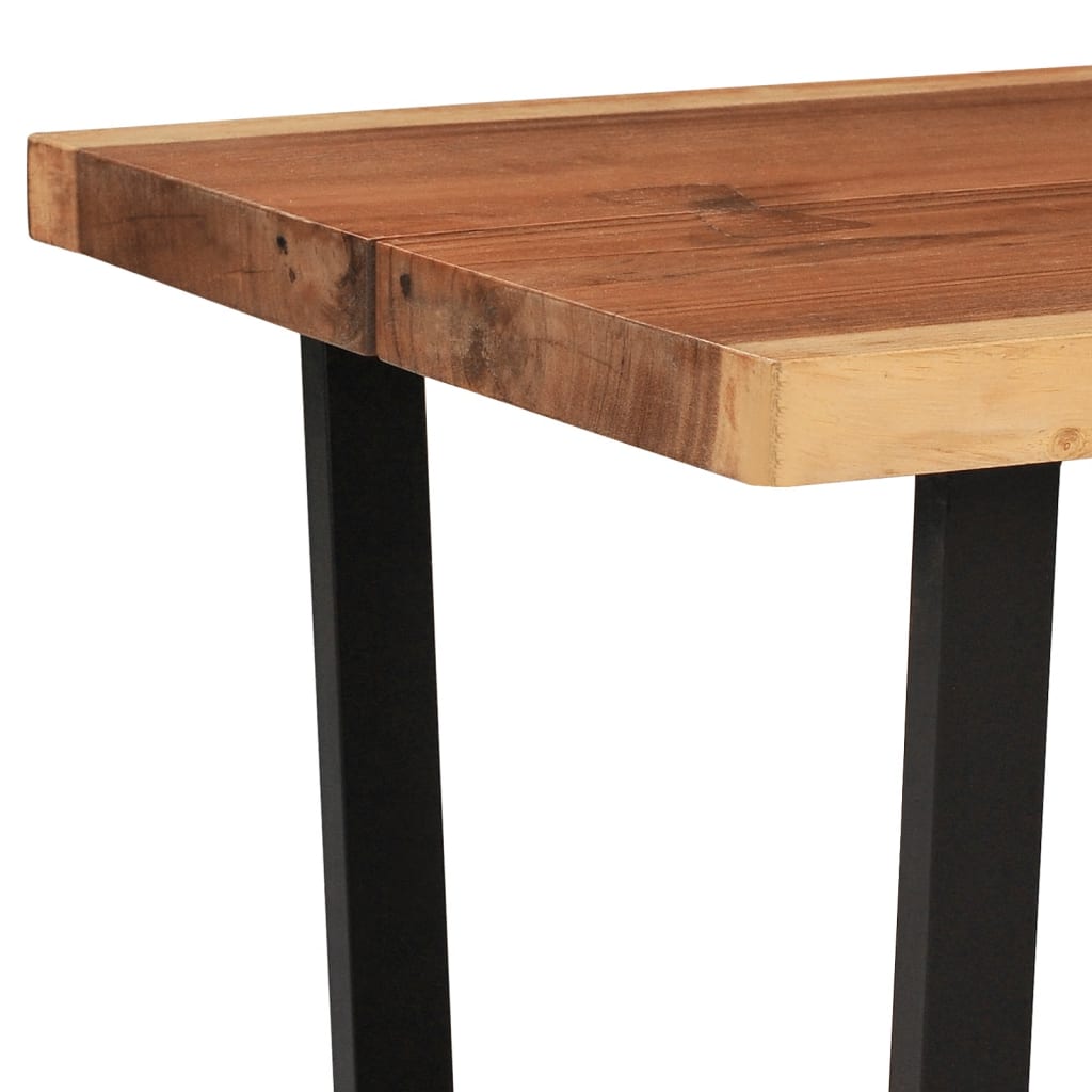 Mesa De Centro De Madera Maciza De Suar 102x54x41 Cm_4