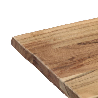 Mesa De Comedor De Madera Maciza De Acacia 140x80x76 Cm_2