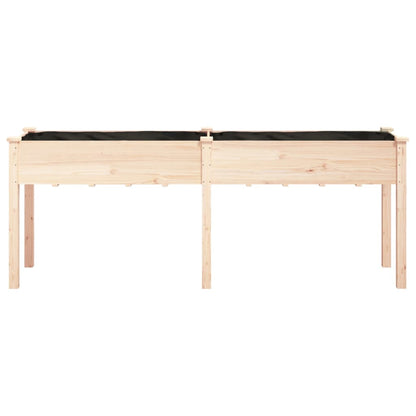 Jardinera Con Forro Interior Madera Maciza Abeto 203x53x76 Cm_3