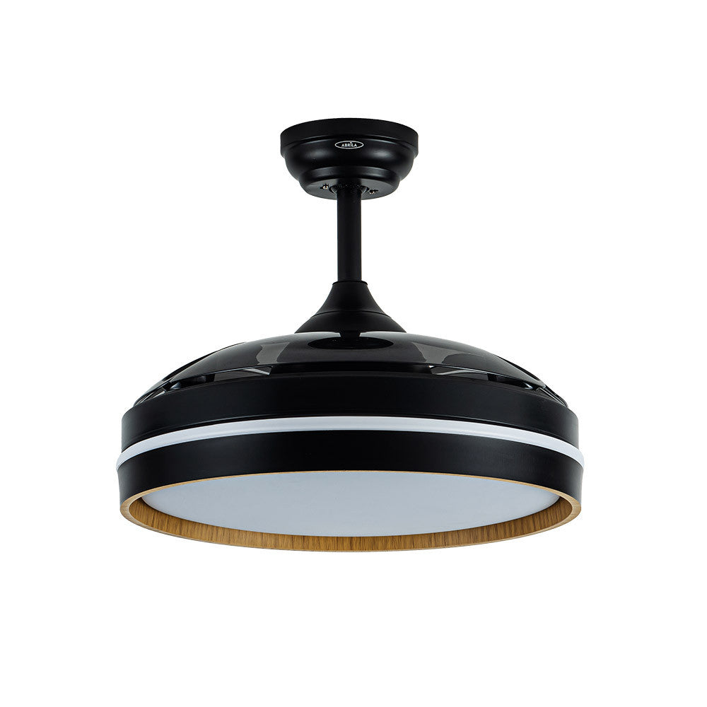 Ventilador Dc Nalon 72w Negro/madera Oscura 3aspas109d 7200lm 3000k,4500k,6000k Remoto+memoria+temporizador_1