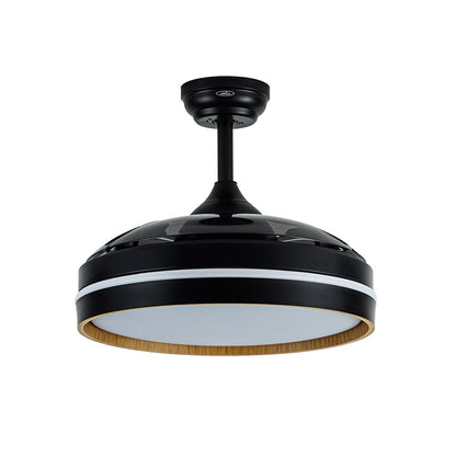 Ventilador Dc Nalon 72w Negro/madera Oscura 3aspas109d 7200lm 3000k,4500k,6000k Remoto+memoria+temporizador_1