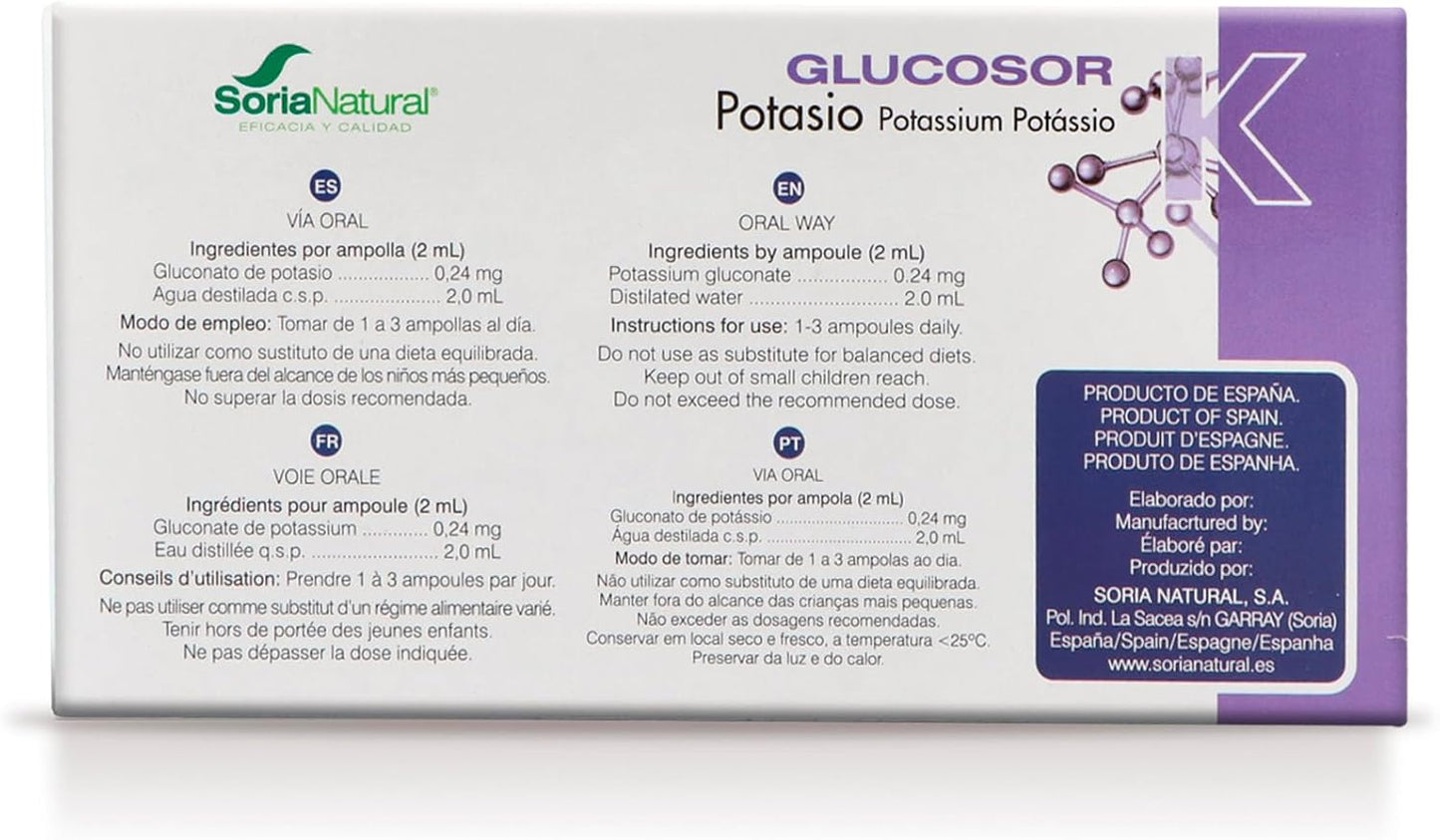 Glucosor Potássio Soria Natural 12 ampolas