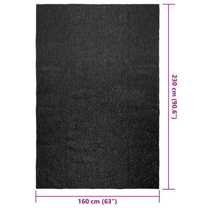 Vidaxl Alfombra Zizur Apariencia Yute Interior Exterior Antracita_2