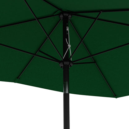 Outsunny Sombrilla De Jardín 290x200x248 Cm Ángulo Ajustable Verde_4