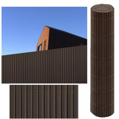 Cañizo Pvc Doble Cara| Lamas 11 Mm| Composición 100% Pvc| Bridas Sujeción Incluidas 1,5x3m_1