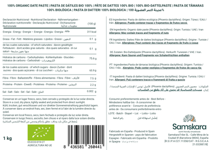 Pasta De Dátiles Suave Bio - 4kg (4 X 1kg Envases Retail) | Superalimento Ecológico Vegano Para Batidos, Smoothies_1