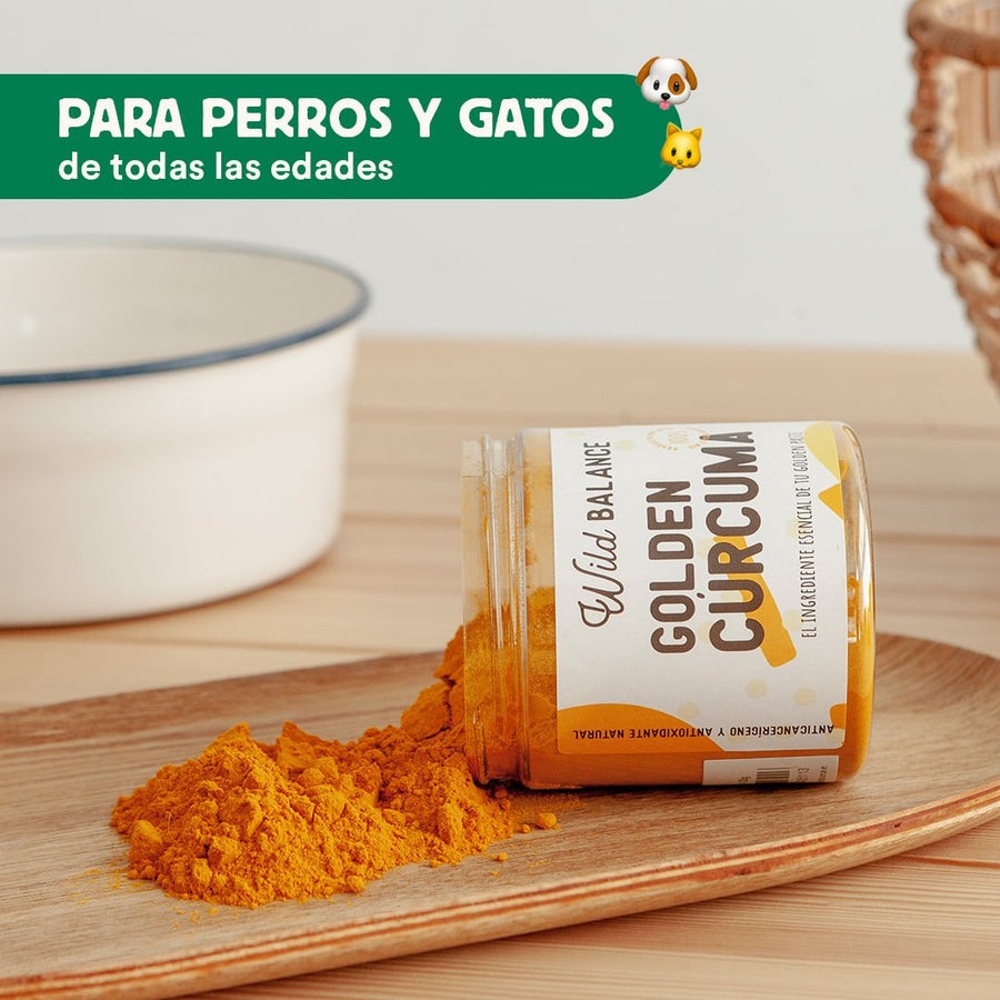 Cúrcuma para Golden Paste Wild Balance Pet Supplement 100 g