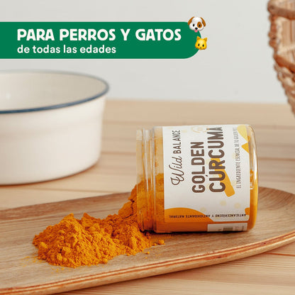 Cúrcuma para Golden Paste Wild Balance Pet Supplement 100 g
