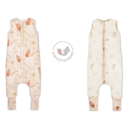 Saco De Dormir Con Pies Reversible T-s Jersey Algodón Bohemian Sand-bohemian Botanic_0