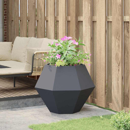 Jardinera Gris Antracita 75 X 75 X 60 Cm Acero_3