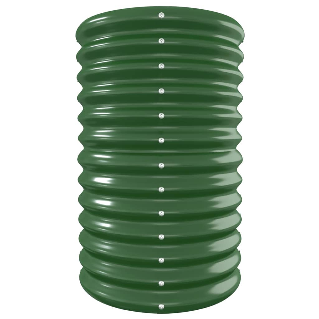 Jardinera Arriate Acero Galvanizado Verde 332x40x68 Cm_3