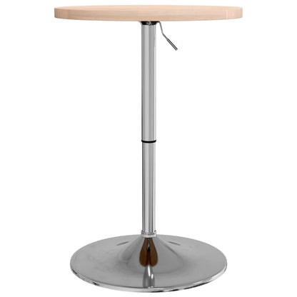 Mesa Alta De Madera Maciza Roble Ø50x90,5 Cm_3