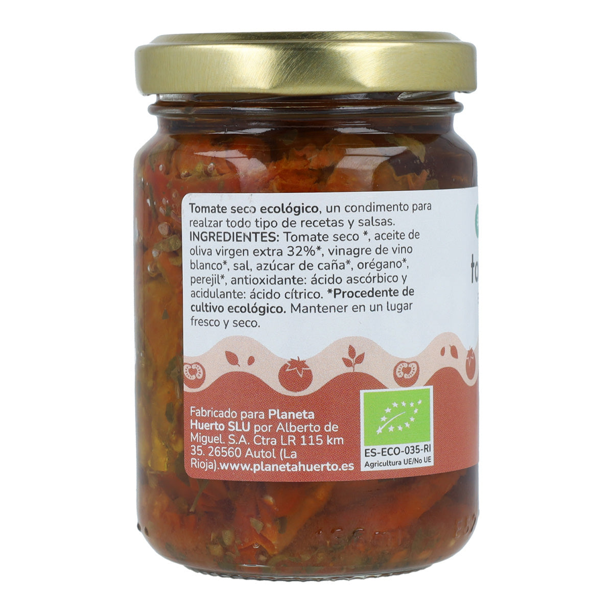 Tomate seco em azeite virgem extra ECO Planeta Huerto 155 g