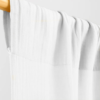 Cortinas De Gasa De Algodón Orgánico Color Blanco Para Bebé_4