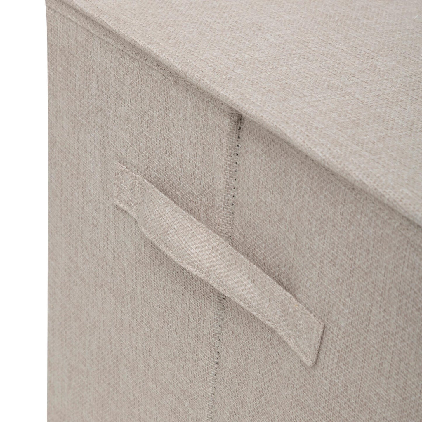 Cesta De Ropa Colors 74l Mdf Y Poliéster Beige Lino_2