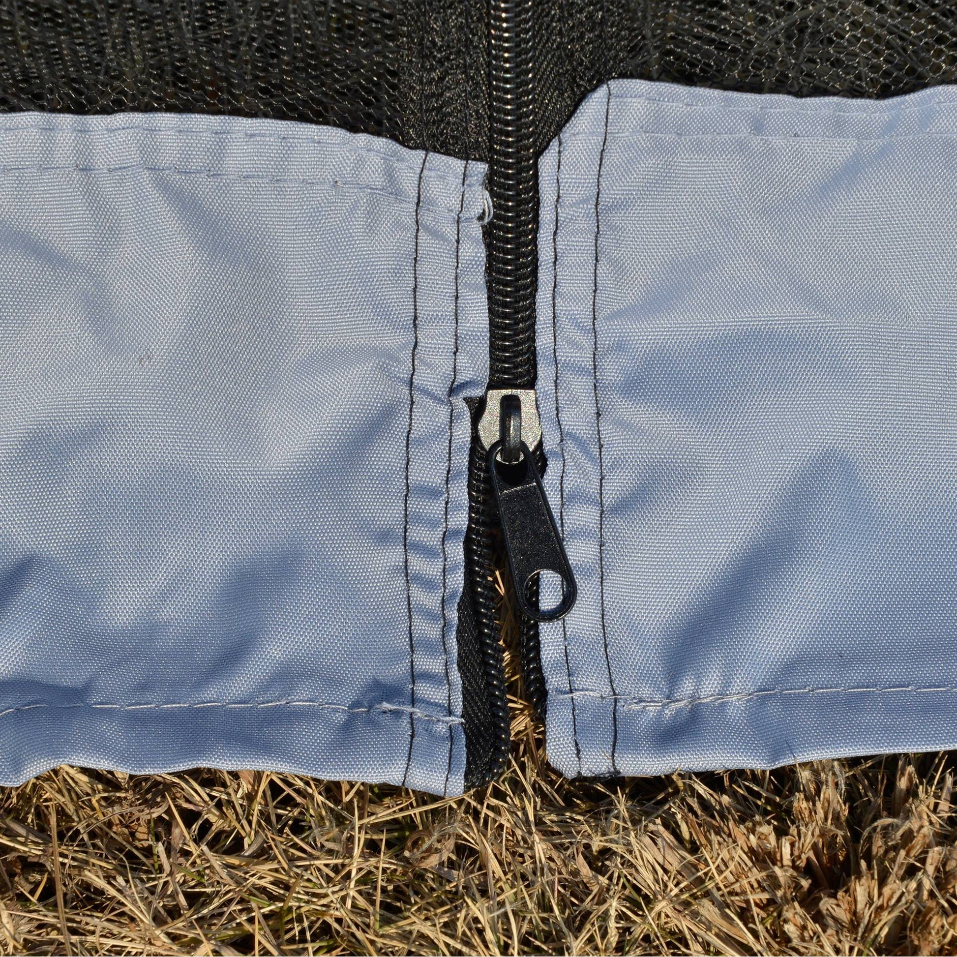 Outsunny Carpa De Jardín 3x3 M Con 4 Paredes Laterales Mosquitera Exterior Gris_4